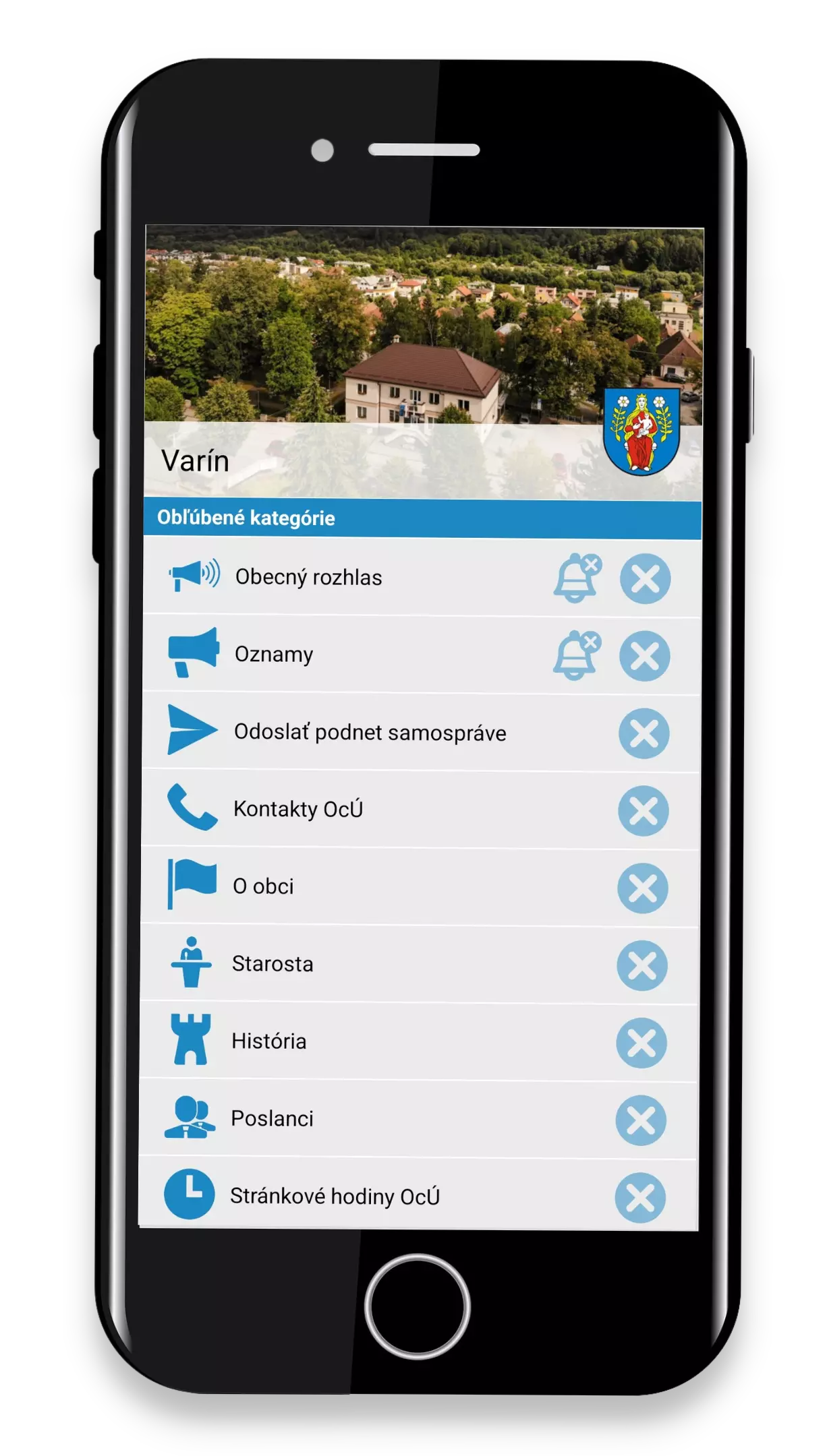 Obec Varn - mobiln aplikcia Virtualne