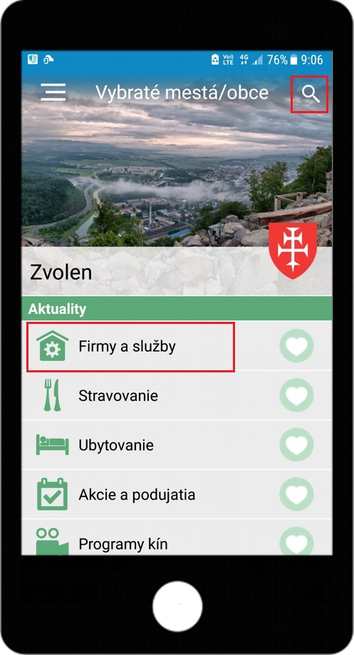 Mobilná aplikácia Virtualne